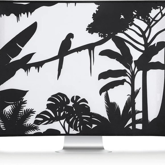 Computer Monitor Cover Compatible with 27-28" Monitor - Jungle Silhouette - Picture 4 of 4